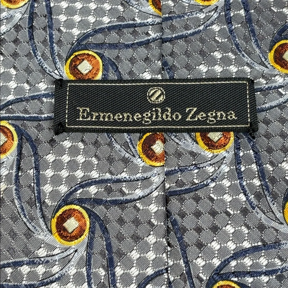 Ermenegildo Zegna Men's Silk‎ Neck Tie Geometric